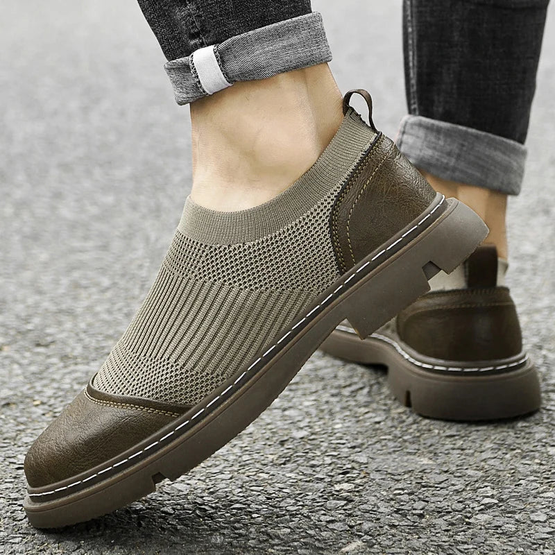Ace Leather Mesh Shoes - Image 3