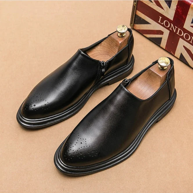 Aldric Genuine Leather Loafers - Image 11