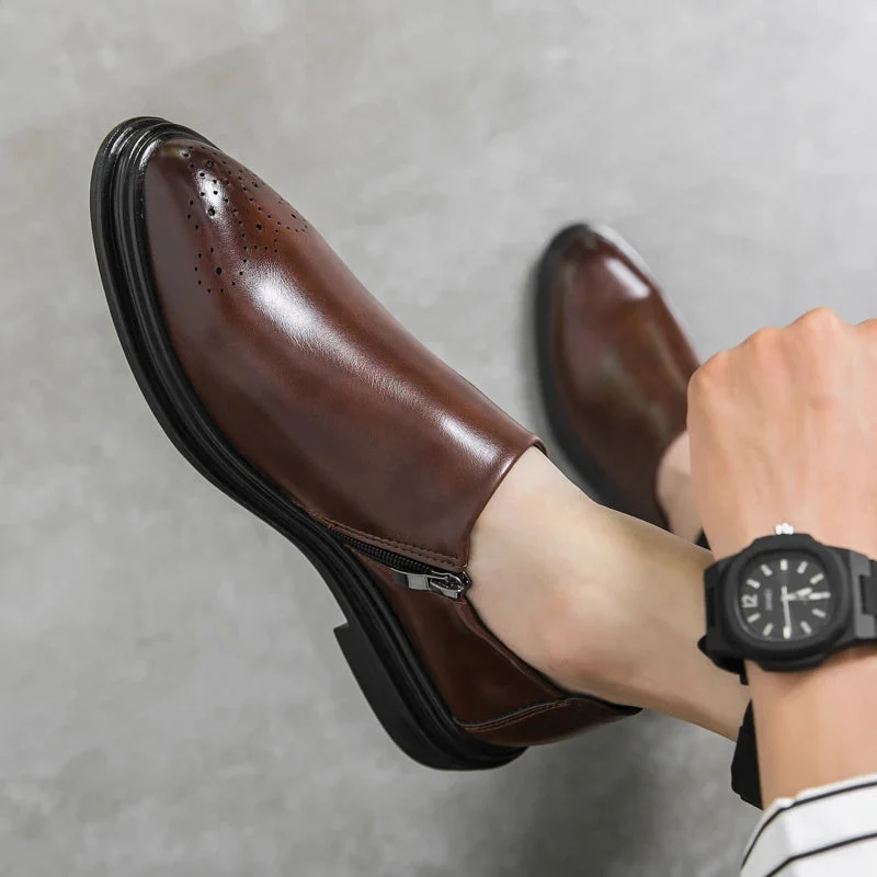 Aldric Genuine Leather Loafers - Image 3