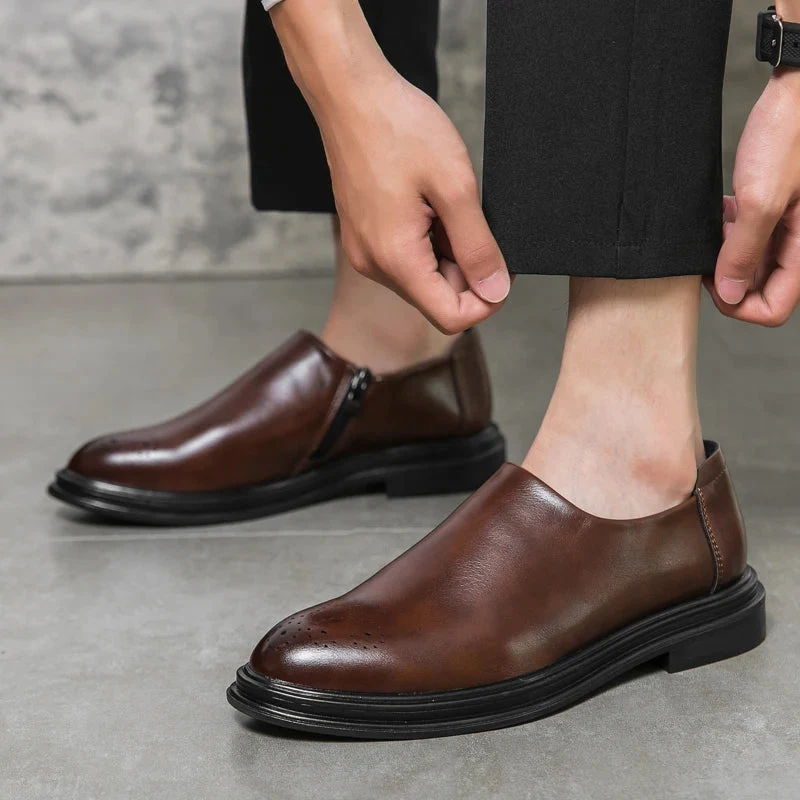 Aldric Genuine Leather Loafers - Image 4