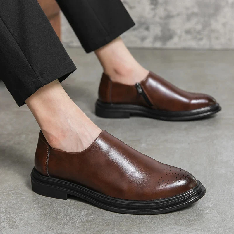 Aldric Genuine Leather Loafers - Image 5