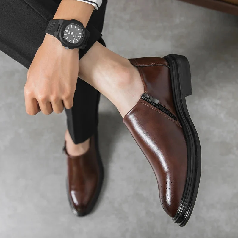 Aldric Genuine Leather Loafers - Image 7