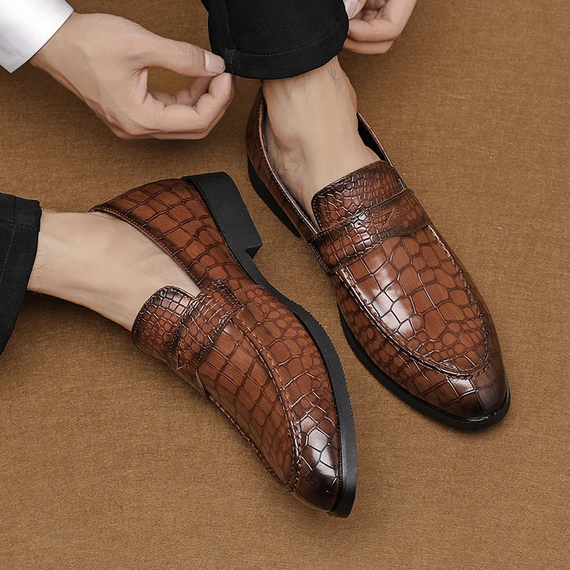 Alston Genuine Leather Loafers - Image 3