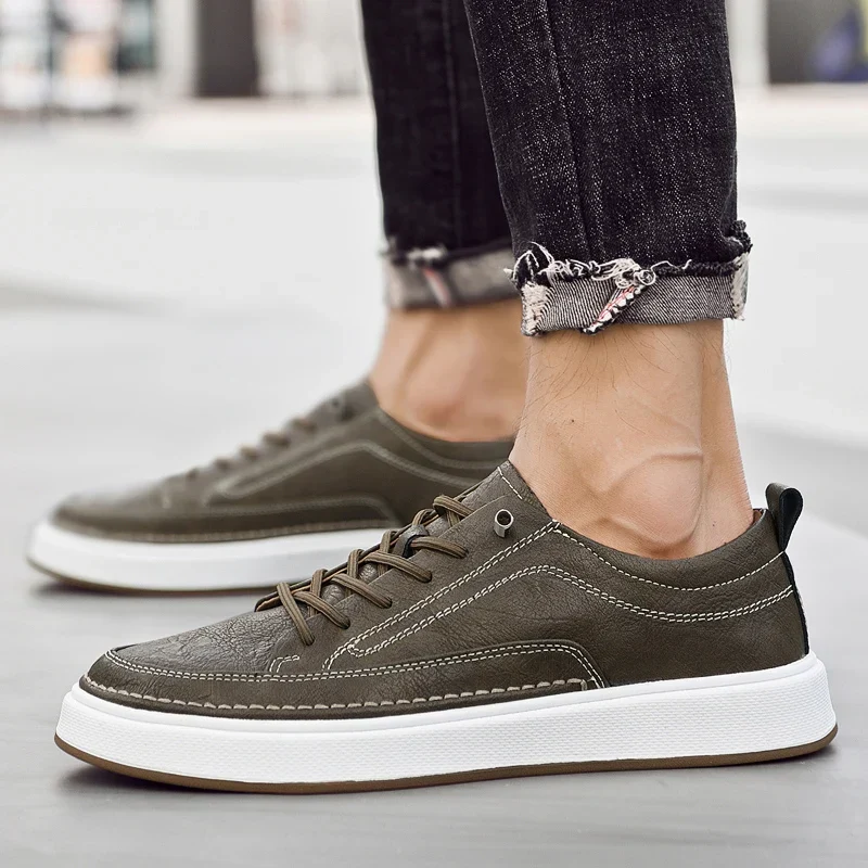 Ashby Genuine Leather Sneakers - Image 3