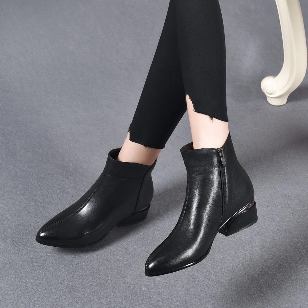 Avelin Leather Ankle Boots - Image 2