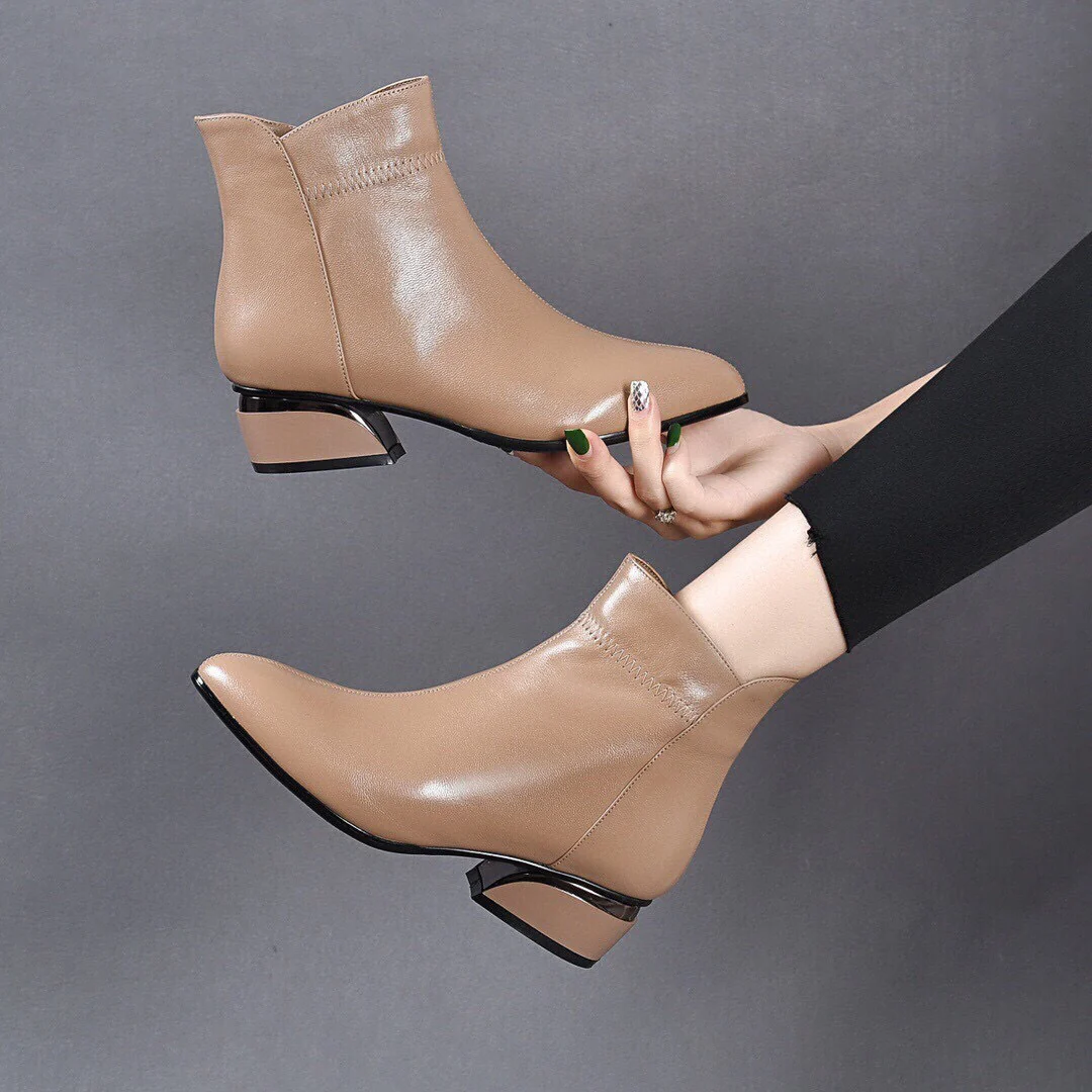 Avelin Leather Ankle Boots - Image 3