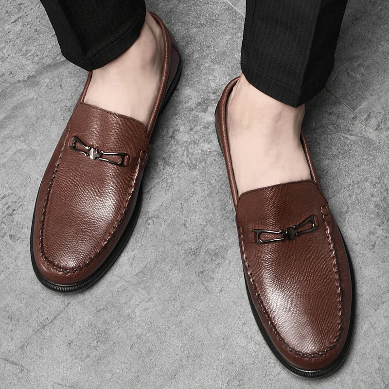 Belvedere Genuine Leather Loafers - Image 10