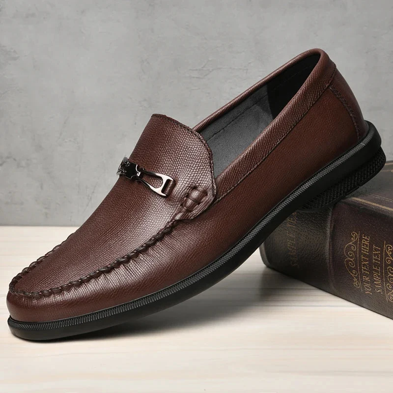 Belvedere Genuine Leather Loafers - Image 11