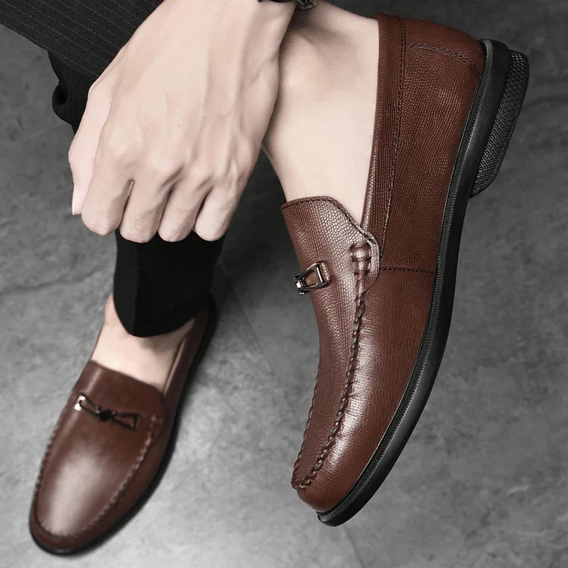 Belvedere Genuine Leather Loafers - Image 13
