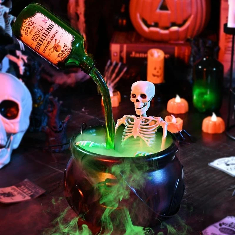 Boo Brew Led Halloween Cauldron - Image 5