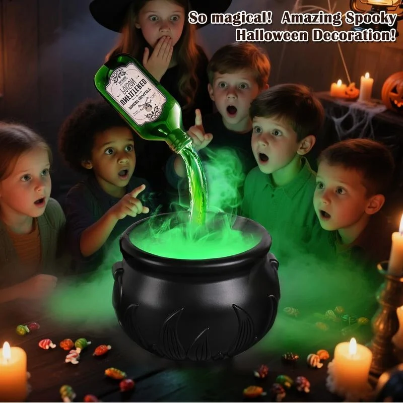 Boo Brew Led Halloween Cauldron - Image 7