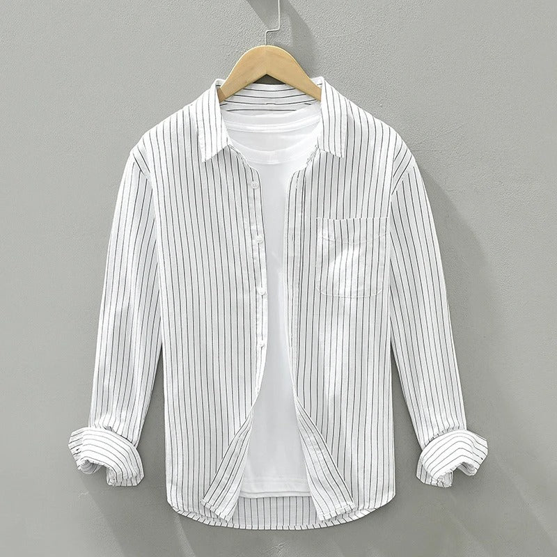 Braylin™ Striped Linen Shirt - Image 3