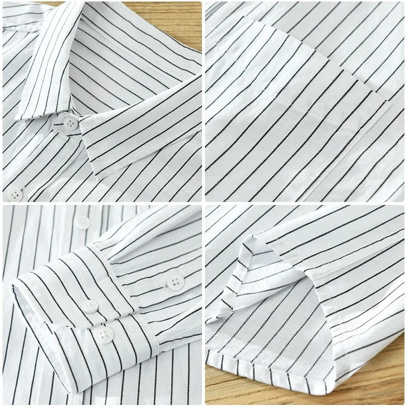 Braylin™ Striped Linen Shirt - Image 5