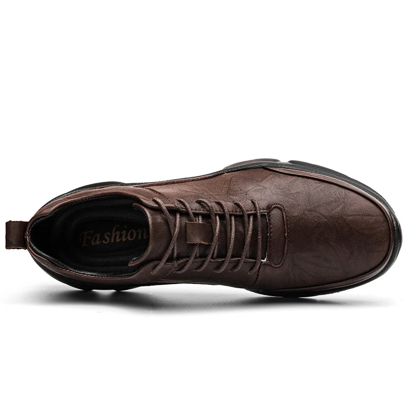 Brex Genuine Leather Sneakers - Image 4