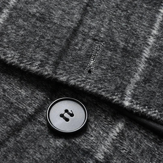 Brushed Wool Plaid Overcoat - Image 4