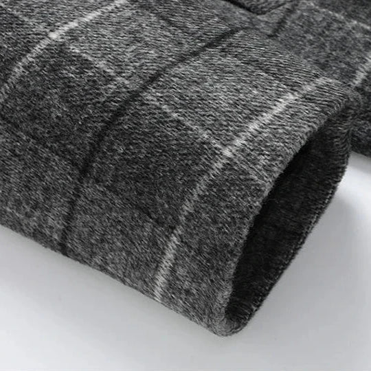 Brushed Wool Plaid Overcoat - Image 6