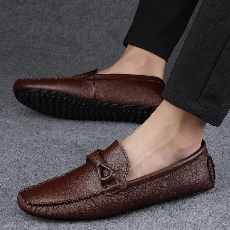 Carlson Genuine Leather Loafers - Image 8
