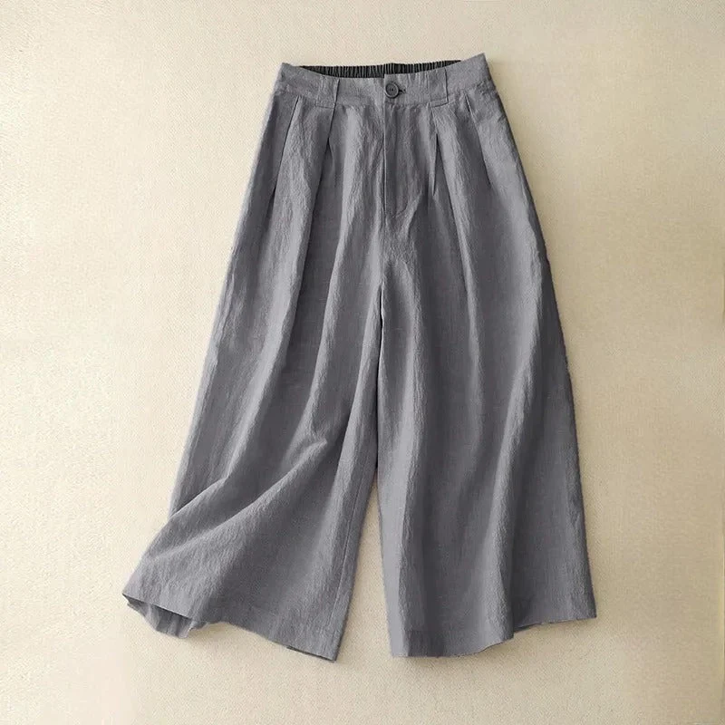 Caroline Wide-Leg Linen Pants - Image 2