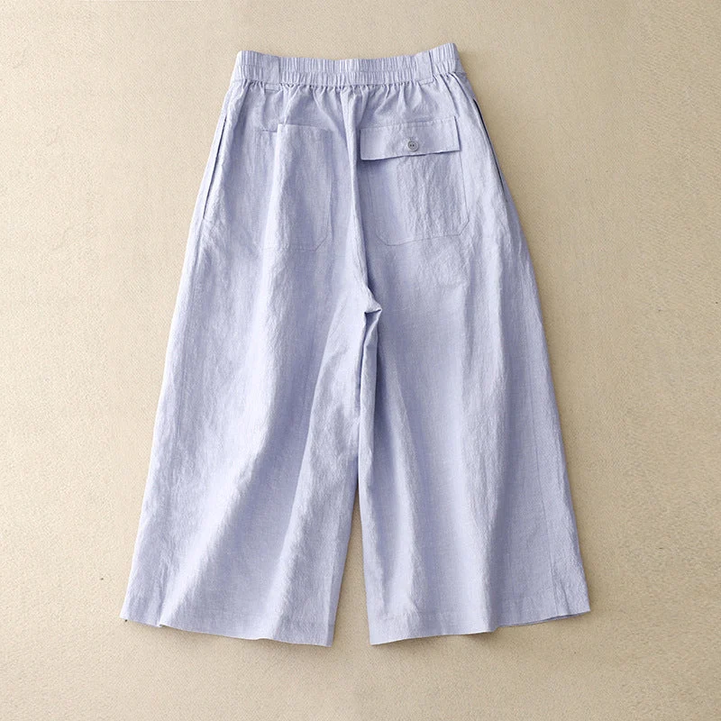 Caroline Wide-Leg Linen Pants - Image 3