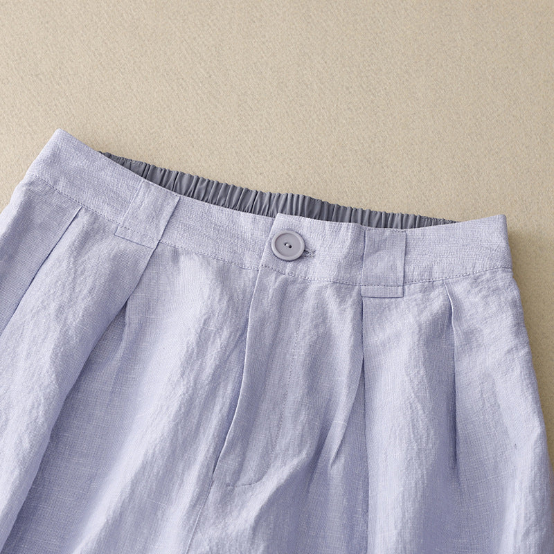 Caroline Wide-Leg Linen Pants - Image 4
