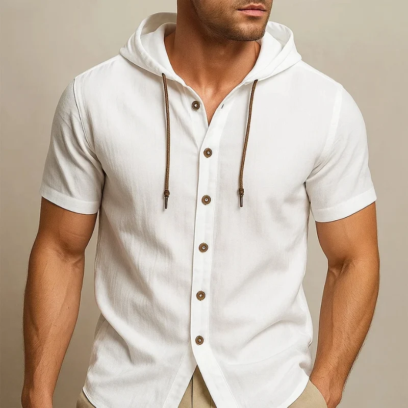 Cavo Linen Hoodie Shirt