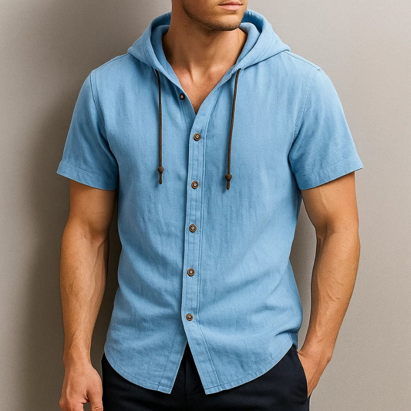 Cavo Linen Hoodie Shirt - Image 3