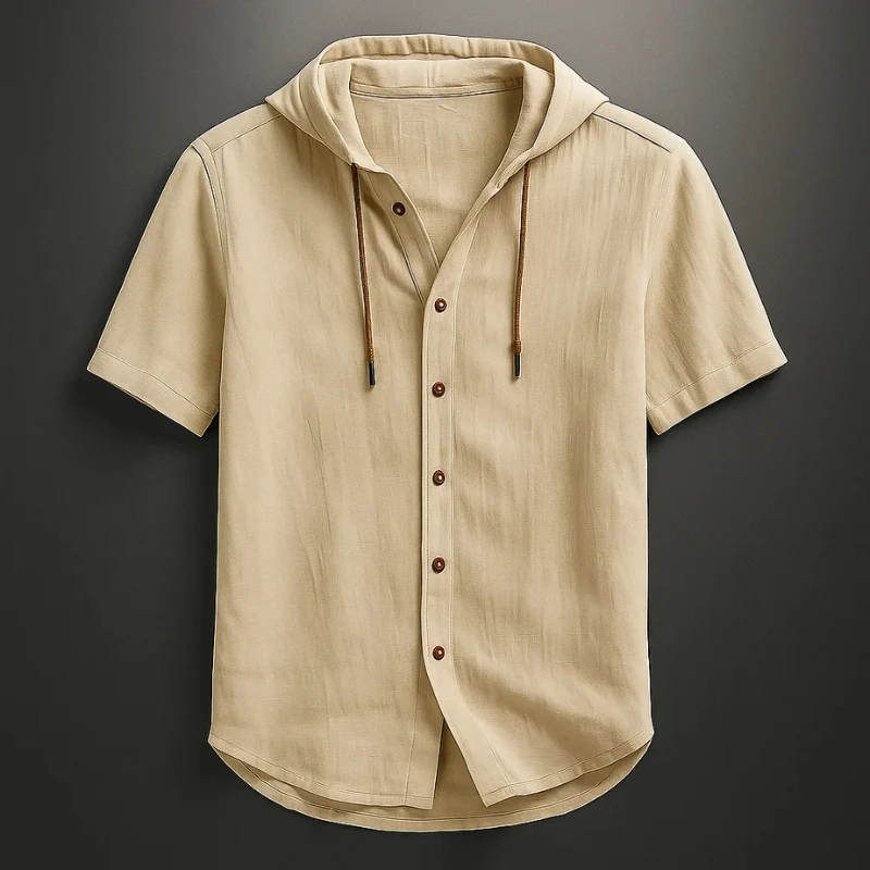 Cavo Linen Hoodie Shirt - Image 5