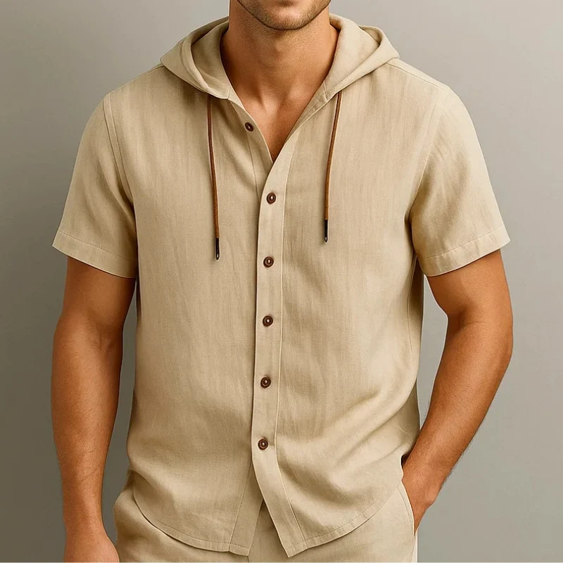 Cavo Linen Hoodie Shirt - Image 6