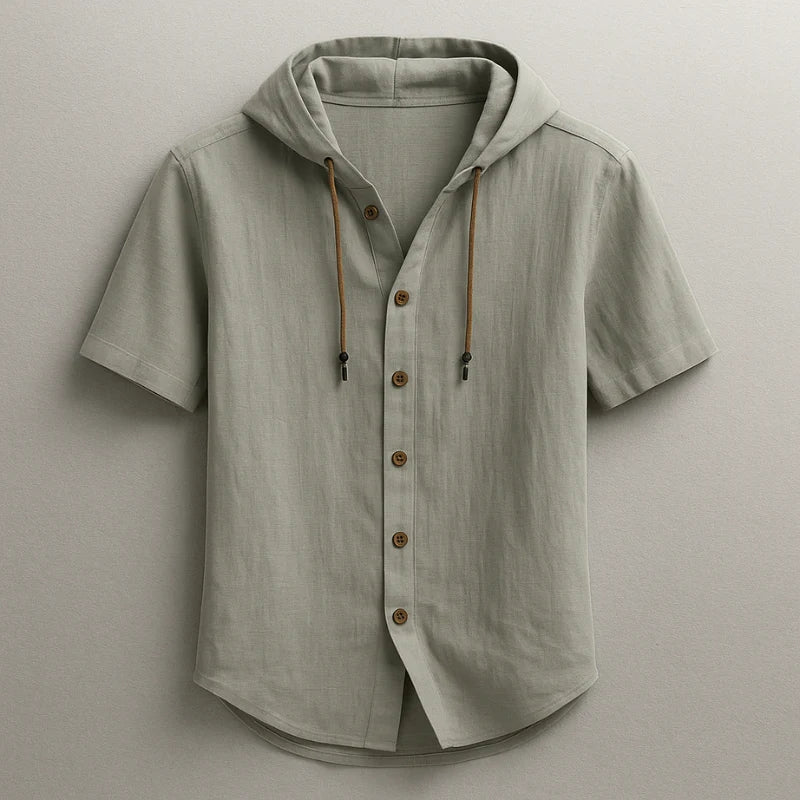Cavo Linen Hoodie Shirt - Image 8