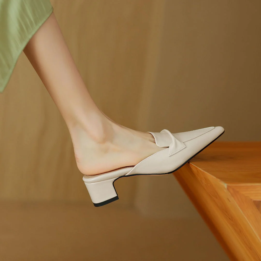 Cenara Leather Mules - Image 11