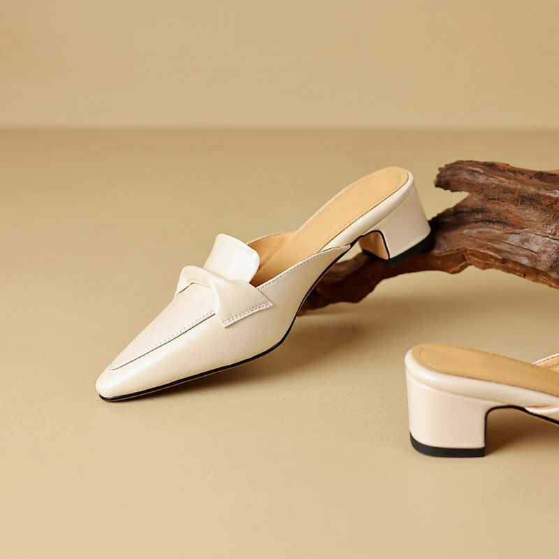 Cenara Leather Mules - Image 14