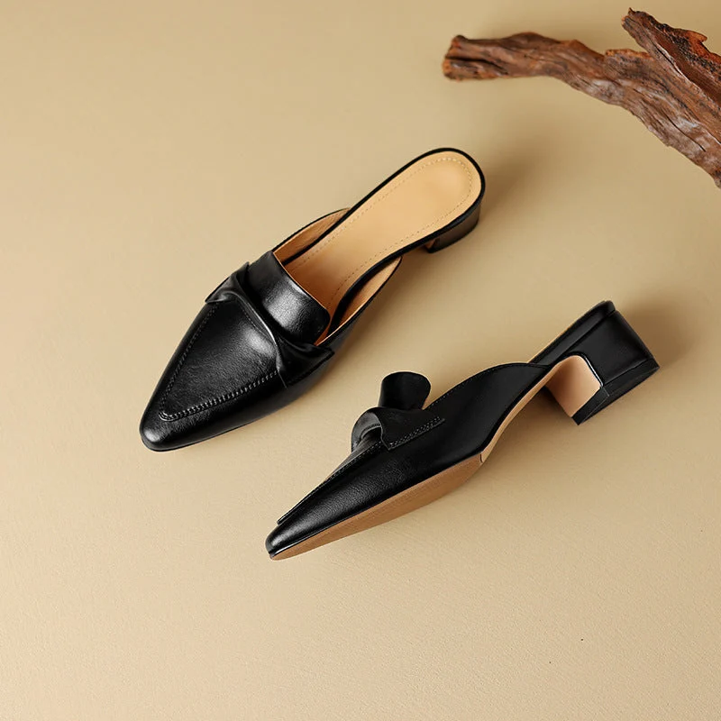Cenara Leather Mules - Image 17