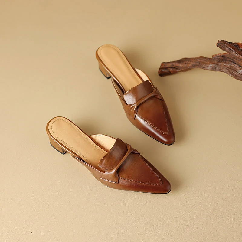 Cenara Leather Mules - Image 2