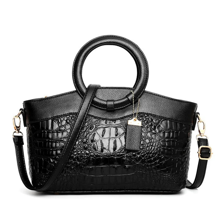 Corven Croc-Embossed Leather Bag - Image 10