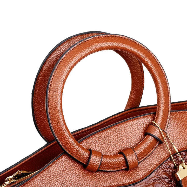 Corven Croc-Embossed Leather Bag - Image 2