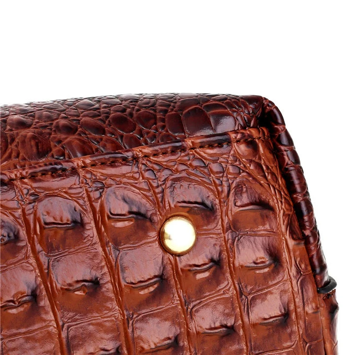 Corven Croc-Embossed Leather Bag - Image 4
