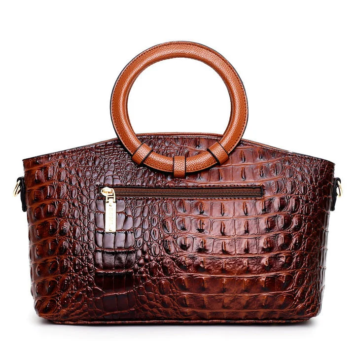 Corven Croc-Embossed Leather Bag - Image 6