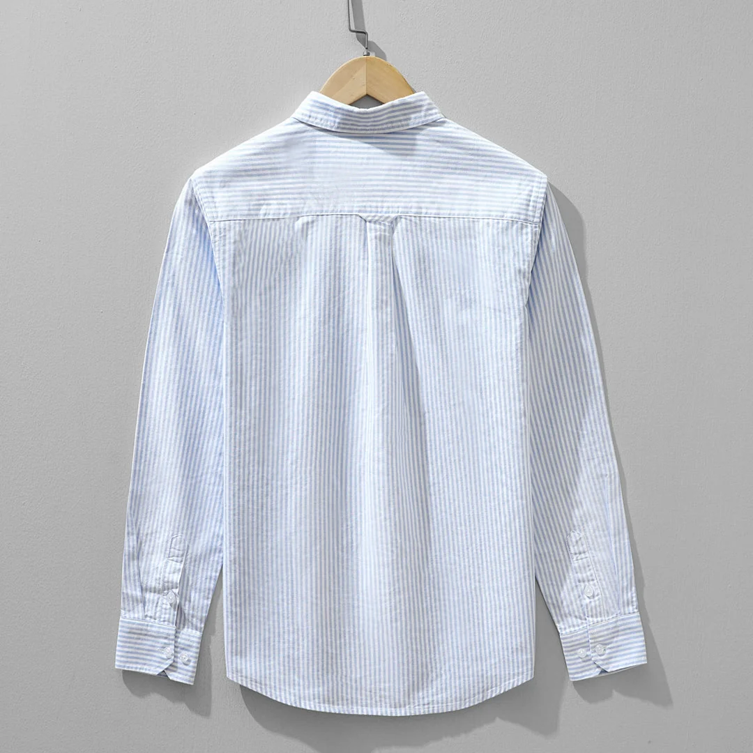 Corvin™ Striped Linen Overshirt - Image 3