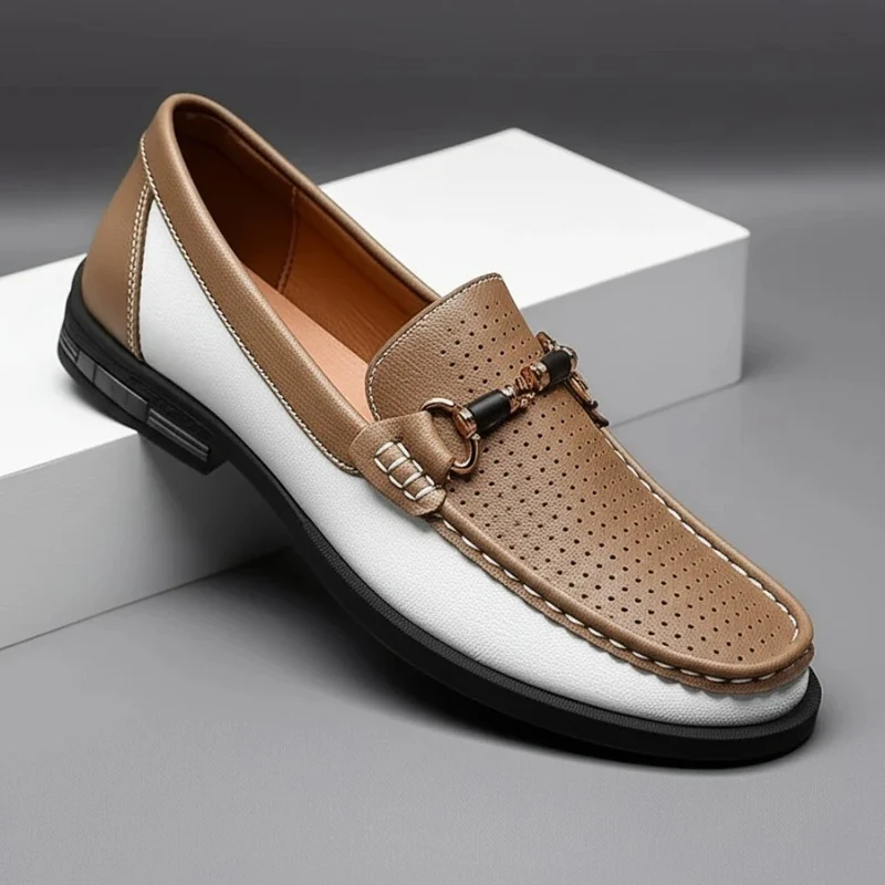Del Muro Italian Leather Loafers - Image 2