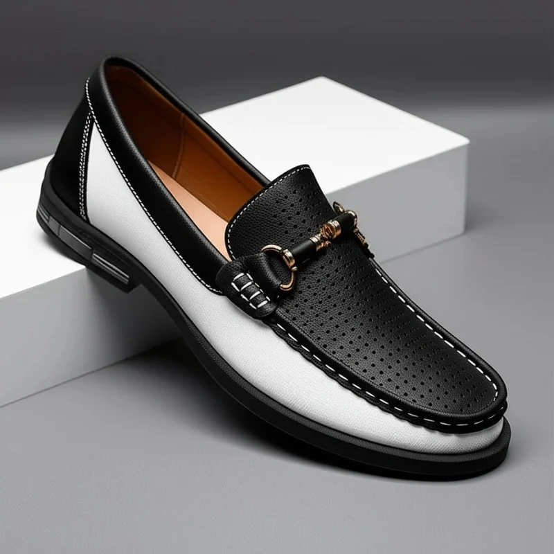 Del Muro Italian Leather Loafers - Image 3