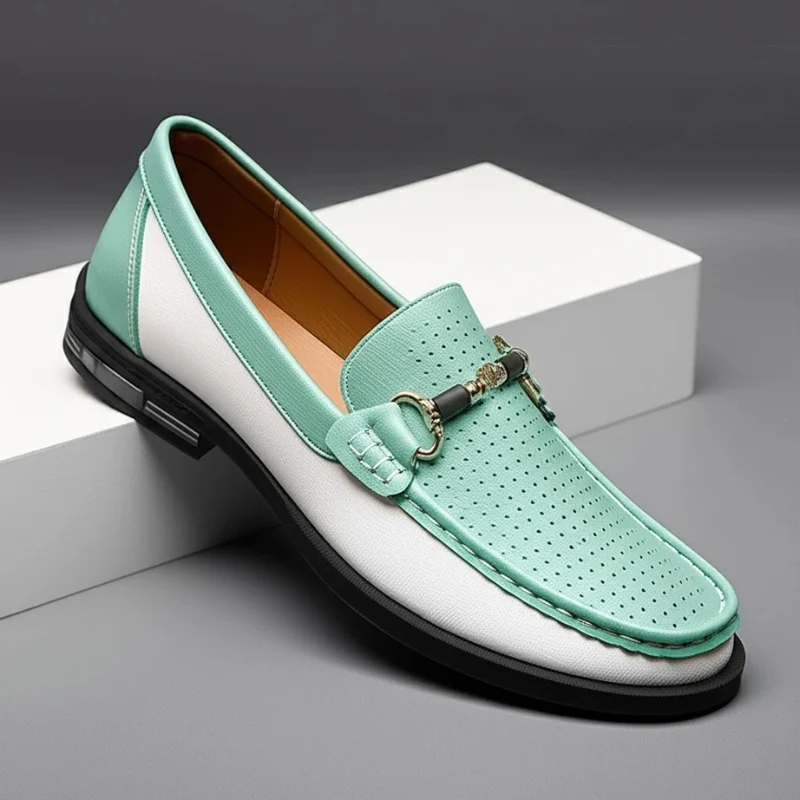 Del Muro Italian Leather Loafers - Image 4