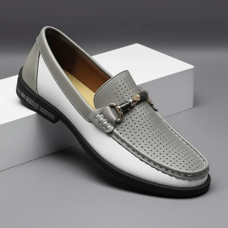 Del Muro Italian Leather Loafers - Image 5