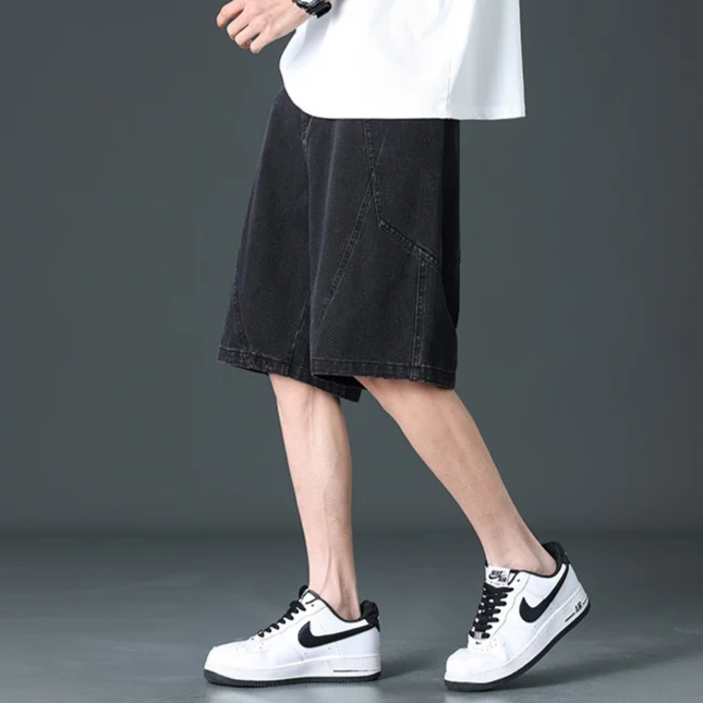 Delano Wide-Leg Denim Shorts - Image 3