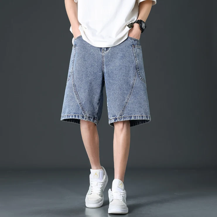 Delano Wide-Leg Denim Shorts - Image 4