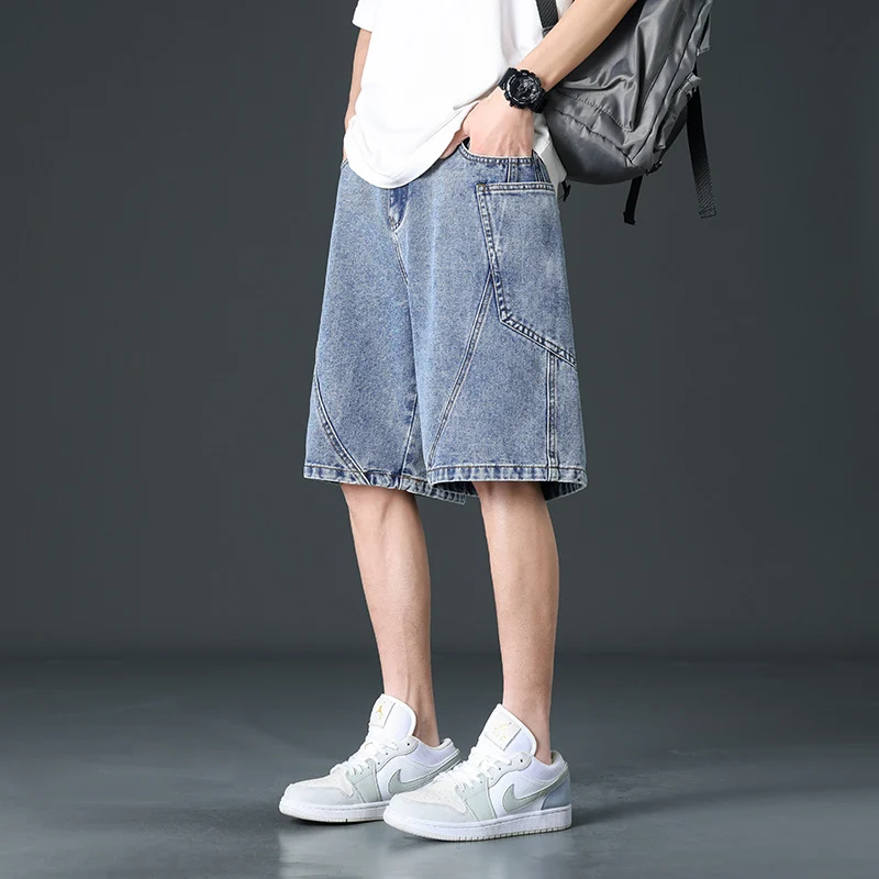 Delano Wide-Leg Denim Shorts - Image 5