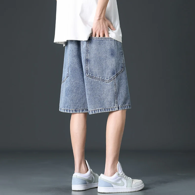 Delano Wide-Leg Denim Shorts - Image 6