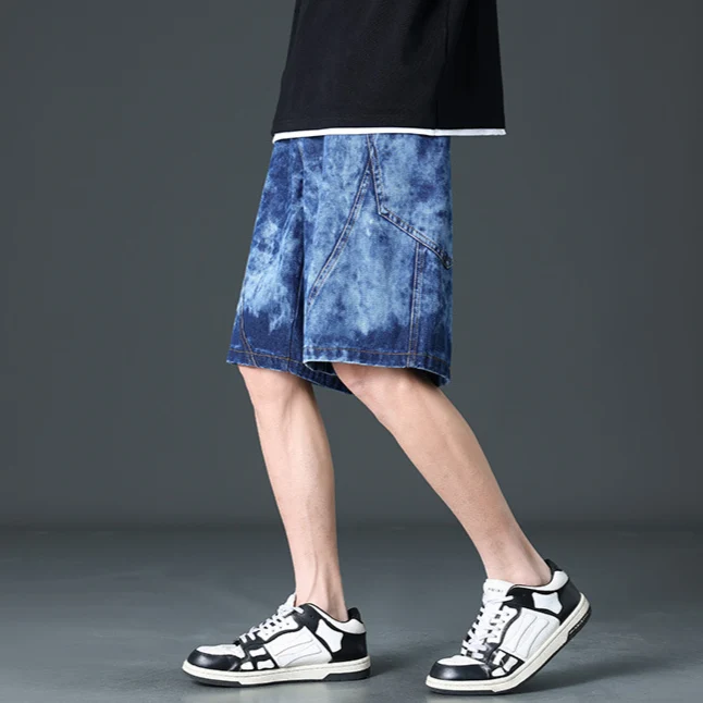 Delano Wide-Leg Denim Shorts - Image 9