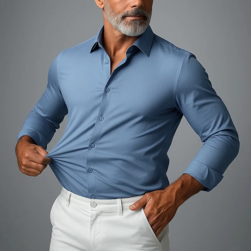 Duvant Stretch Slim Fit Shirt - Image 3