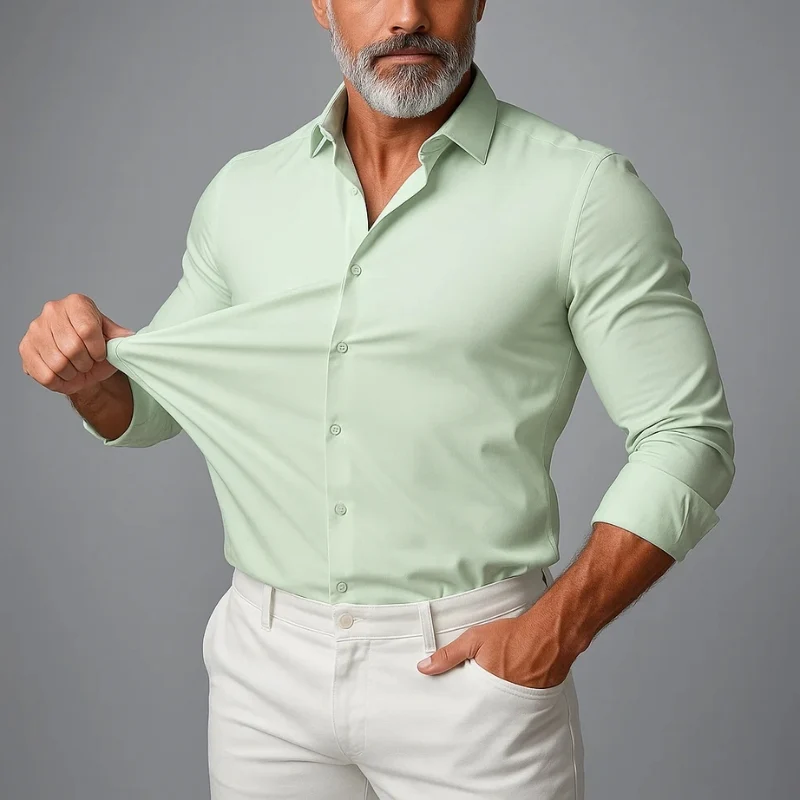 Duvant Stretch Slim Fit Shirt - Image 4