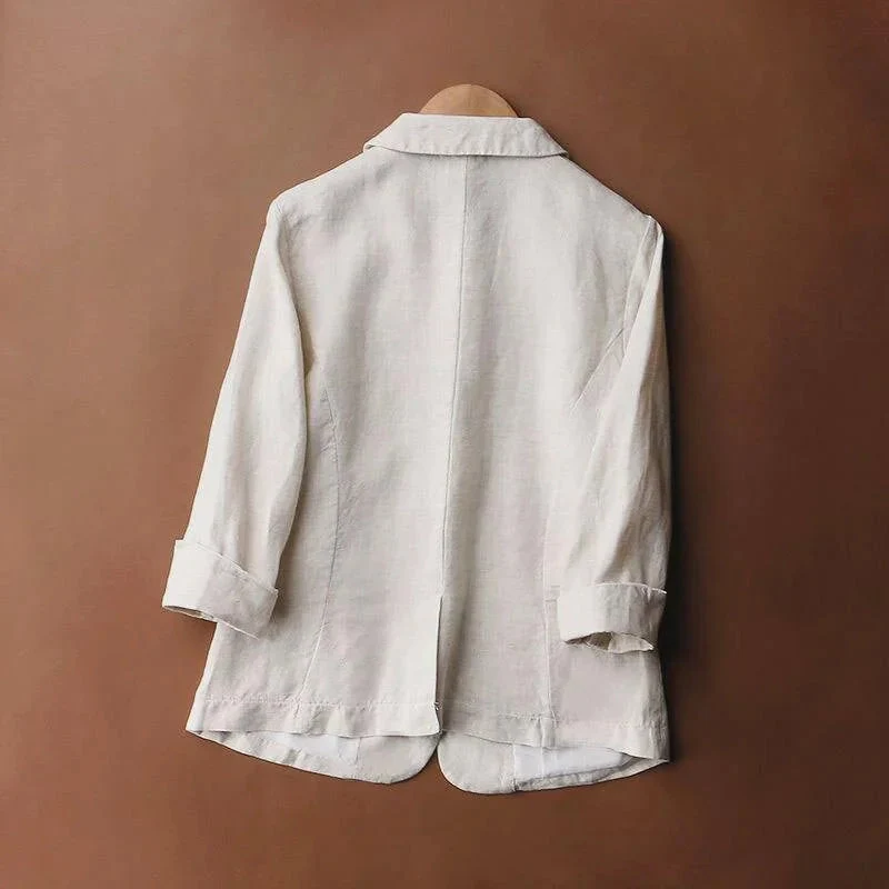 Elise Relaxed Linen Blazer - Image 4
